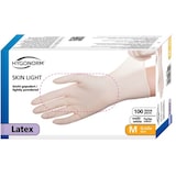 thumbnail of Hygostar Gants jetables, latex, poudrés, taille L, blanc, 100 pièces