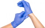 thumbnail of Nitril Handschuhe puderfrei, blau, 1.000 Stk., unsteril, mit Rollrand, hoch-elastisch, Sensitive : Größe - S