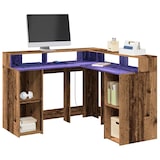 thumbnail of Bureau avec lumières LED vieux bois bois d'ingénierie Modèle Atlas Master Pro Plus