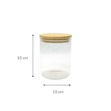thumbnail of Boîte de conservation en verre 0,9L avec couvercle en Bambou Fackelmann Nature