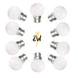 thumbnail of Lot de 10 Ampoules Guinguette B22 LED blanc chaud 2W à baïonnettes plastique professionnelle