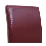 thumbnail of Cadeira de sala de jantar Latina, cadeira de cozinha Cadeira, couro ~ vermelho, pernas escuras