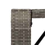 thumbnail of vidaXL 5-tlg. Gartenbar-Set mit Kissen Grau Poly Rattan