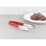 thumbnail of METRO PROFESSIONAL Pinzas para barbacoa, acero inoxidable/vinilo, 24 cm, rojo/plateado