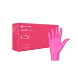 thumbnail of Mercator Nitrylex® pink- Medizinische Nitrilhandschuhe, puderfrei, latexfrei in magenta 1x 100 Stück Größe: XL