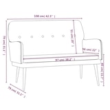 thumbnail of Helloshop26 - Bank 108 x 79 x 79 cm dunkelgrüner Samt 02_0010564