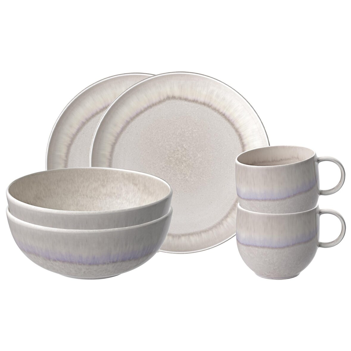 like. by Villeroy & Boch Perlemor Sand Frühstücks-Set 6-teilig