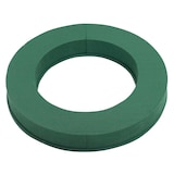 thumbnail of Nass Steckschaum Kranz 25cm ringförmige Plastikunterlage Frischblumen Schnittblumen Steckmasse Steckschwamm Blumensteckschaum Ring Floristik Zubehör