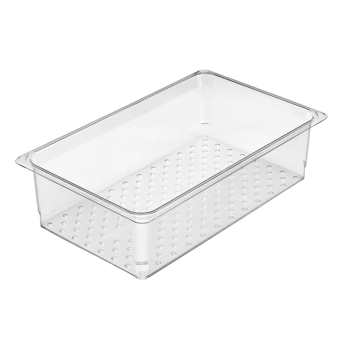 CAMBRO 15CLRCW-135 - Recipiente colador GN 1/1 - 32,5 x 53 x 12,7 cm - (No incluye cubeta) - Transparente - Venta 1 unidad.
