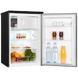 thumbnail of Exquisit Kühlschrank KS16-4-051C inoxlook-az | 107 L Volumen | Kühlschrank mit Gefrierfach | 4* Gefrieren | LED-Licht | Türanschlag wechselbar