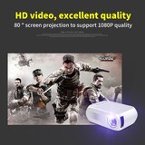 thumbnail of Mini Vidéoprojecteur LED Portable HD Support HDMI USB SD Argent YONIS