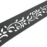 thumbnail of zaun|zu® Sichtschutzstreifen PREMIUM Dekor Floral1 Sichtschutz Anthrazit 2,55m