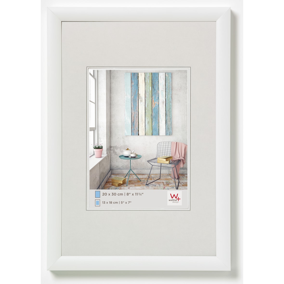 Trendstyle Kunststoff Bilderrahmen, weiss, 7 x 10 cm