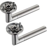 thumbnail of Türgriff Edelstahl Türgarnitur Türdrücker Türbeschlag Türklinke Innentür Bad WC ELEN WC Garnitur-SET