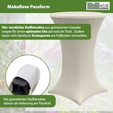thumbnail of 5x Stehtischhusse Stretch 70 cm beige Tischdecke Husse Bistrotisch Partytisch