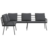 thumbnail of vidaXL Sofa mit Kissen Grau 61.5 x 123 x 82cm Metall