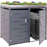 thumbnail of Décoshop26 - Copertura per cassonetti da esterno con contenitori per rifiuti e un bidone per un massimo di 4 bidoni 125x140x102 cm 04_0005612