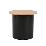 thumbnail of SIT Möbel Bijzettafel rond set van 2 | Tafelblad MDF met kurk naturel | Onderstel grenen zwart | B 50 x D 50 x H 45 cm | 19000-82 | Serie CORK