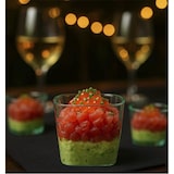 thumbnail of MONOUSO - Fingerfood Schalen Niedrig PS Transparent “Water Green” 150ml (200 Stück)