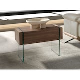 thumbnail of Angel Cerdá  Comodino in legno di noce e vetro temperato 7042C