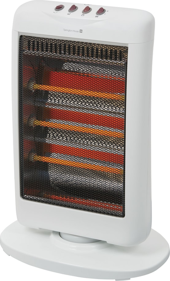 Tarrington House Infrarot-Heizstrahler, 36 x 25 x 53 cm,1200 W, Abschaltautomatik, Überhitzungsschutz, weiß