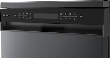 Wiggo WD-F6148B(DX) Vrijstaande Vaatwasser - 60 cm - Donker Roestvrijstaal