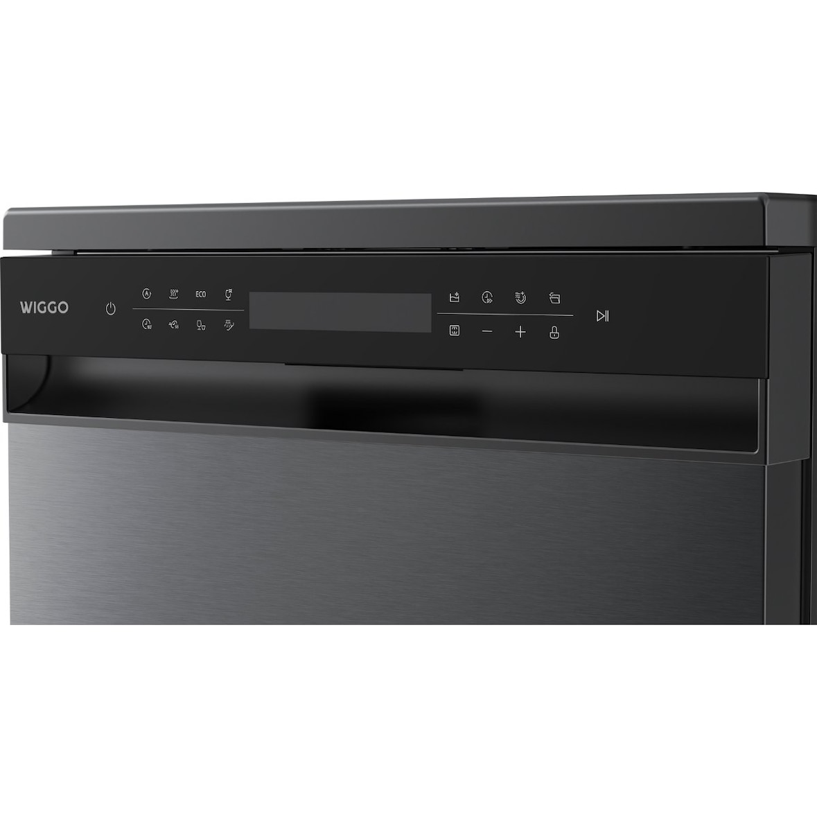 Wiggo WD-F6148B(DX) Vrijstaande Vaatwasser - 60 cm - Donker Roestvrijstaal