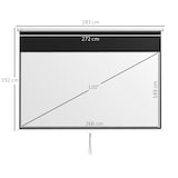 thumbnail of HOMCOM Telo Proiettore 120" 16:9 Fissaggio a Muro e Soffitto
