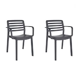 thumbnail of garbar WIND Set 2 Silla Con Brazos Interior, Exterior Chocolate