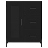 thumbnail of vidaXL Highboard Schwarz 69,5x34x180 cm Holzwerkstoff