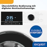 thumbnail of Exquisit Waschmaschine 9kg, Energieeffizienzklasse A, max. 1400 U/Min, Aquastop, Kurzprogramm, Startzeitvorwahl, 16 Waschprogramme, WA59214-340A weiss
