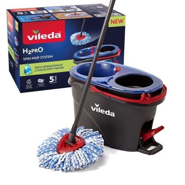 Vileda lavapavimenti H2Pro spin mop in plastica