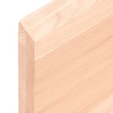 thumbnail of vidaXL Wandregal 100x40x(2-4) cm Massivholz Eiche Unbehandelt