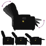 thumbnail of vidaXL Elektrischer Massagesessel mit Aufstehhilfe Schwarz Stoff