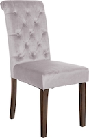 CLP Set van 4 Eetkamerstoel Aberdeen antiek Frame - Fluweel - blauw | Leen Bakker
