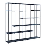 thumbnail of Helloshop26 - Zeitloses Design-Regal für Wohn-/Schlafzimmer freistehendes Aufbewahrungsmöbel Rælingen 180 x 180 x 33 cm schwarz 03_0011152