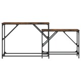thumbnail of Tables console gigognes 2 pcs chêne fumé bois d'ingénierie Modèle Atlas Master Logic