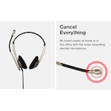 thumbnail of Cuffie Cablata USB con Microfono a Cancellazione del Rumore, per Ufficio CS100 USB, Beige