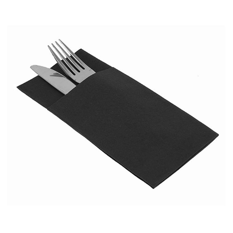 MONOUSO - Guardanapos Canguru Airlaid 40x40cm Preto (480 Uds)