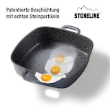 thumbnail of STONELINE® Servierpfanne 32 x 32 cm mit Aroma Glasdeckel, Eckpfanne antihaftbeschichtet, Induktion und backofengeeignet
