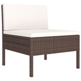 thumbnail of vidaXL 10-tlg. Garten-Lounge-Set mit Auflagen Poly Rattan Braun