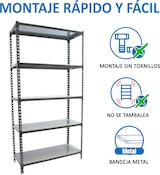 thumbnail of SimonRack Metallregal, 1800x800x300 mm, 5 Ebenen, Metallboden, 180 kg Biegepunkt, Anthrazit/Verzinkt - Simonclick