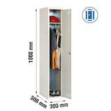 thumbnail of SimonRack Armadietto Spogliatoio in Metallo a 1 Porta, 1800x300x500, Grigio - Simonlocker