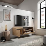 thumbnail of Móvel de TV, Muito espaço de arrumação, 150x35x45cm, Para televisores até 65", Suspensos, Estilo moderno, Carvalho e preto _ 53_11