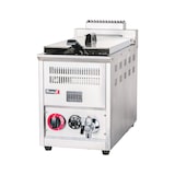 thumbnail of Romux® Friteuse À Gaz Naturel Professionnelle 17 Litres Simple de Table | Friteuse en Acier Inoxydable avec Robinet de Vidange 12000 W