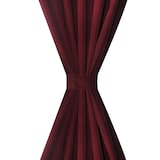 thumbnail of Helloshop26 - Set aus 2 bordeauxroten Gardinen aus Mikrosatin mit Schlaufen 140 x 175 cm Fensterdekoration 4002019