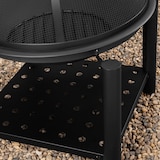 thumbnail of GARDEBRUK® Feuerschale mit Funkenschutz Schürhaken Abdeckung 55cm Stahl Feuerstelle Feuerkorb Terrassenofen Grill Garten