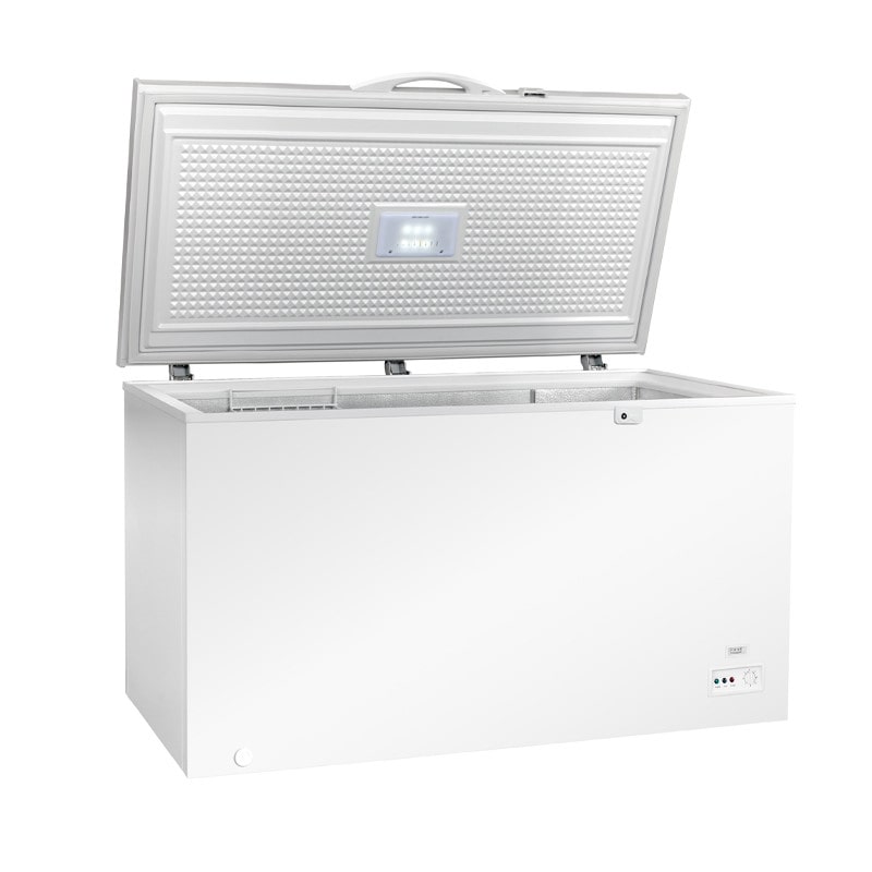 Congelatore a pozzetto litri 400 in acciaio verniciato bianco