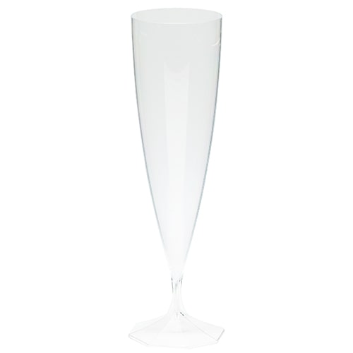 Flutes en plastique reutilisables transparentes (100 unités) MESA BELLA