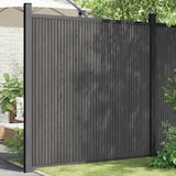 thumbnail of Panel de valla WPC gris 173x186 cm